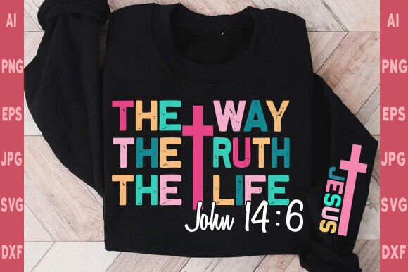 Bible Jesus SVG PNG Sleeve Design Graphics for T-Shirt Projects