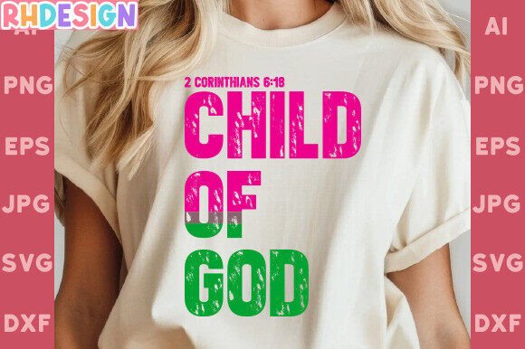 Child of God Svg: A Faith-Inspired Graphic for T-Shirt Designs & Branding