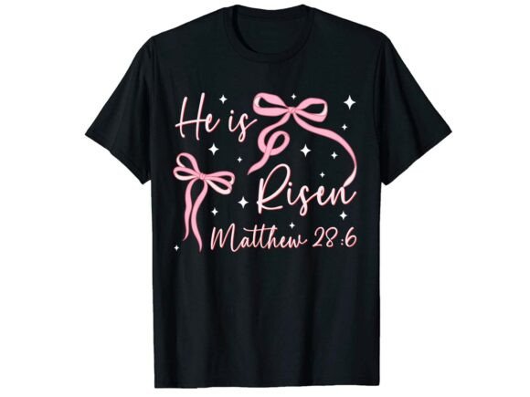 Christian Easter Coquette Bow Png for T-Shirt Designs & Brand Graphics