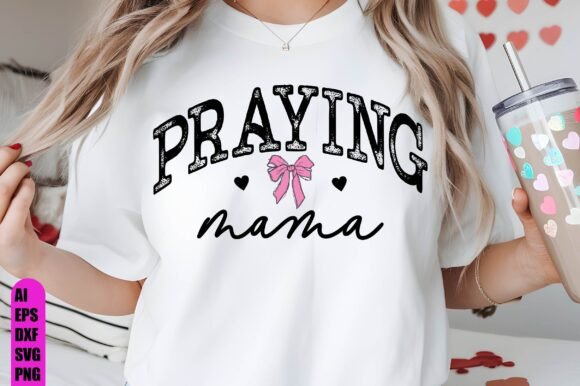 Christian Praying Mama SVG: A Thoughtful Graphic for Faith-Based Branding