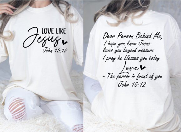 Dear Person Behind Me SVG PNG: Christian Graphics for T-Shirt Designs
