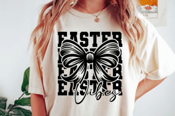 Easter Vibes SVG & Christian Easter PNG T-Shirt Graphics