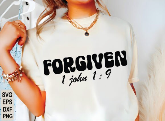Forgiven SVG: Inspirational Christian Graphics for T-Shirt Designs