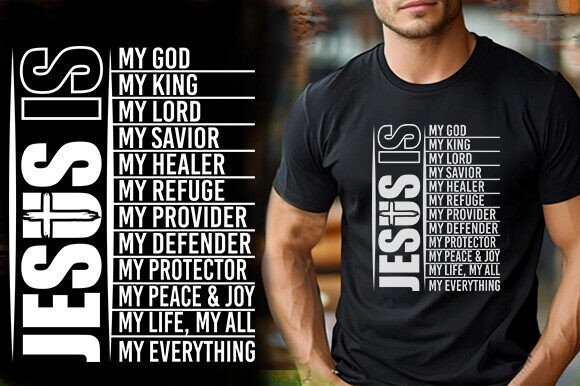 JESUS is MY GOOD FUNNY TSHIRT DESIGN – A Bold Graphic for Web & Editorial Use