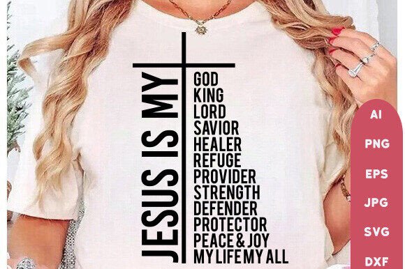 Jesus is My Lord Sweatshirt: A Clean, Bold Graphic for Faith-Based T-Shirt Designs