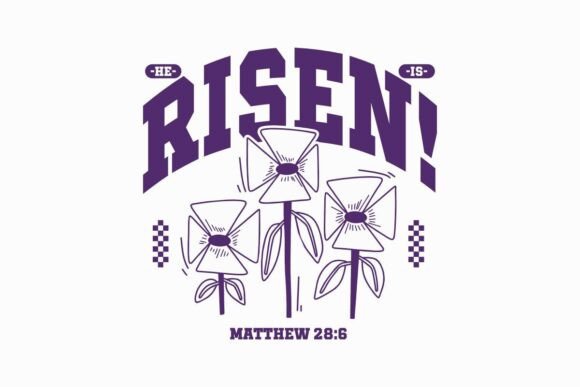 Jesus Is Risen T-shirt Christian Quote – Clean Vector Graphics for T-Shirt Designs