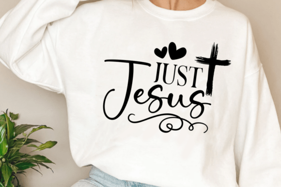 Just Jesus SVG: A Festive Graphic for T-Shirt Designs & Handmade Crafts