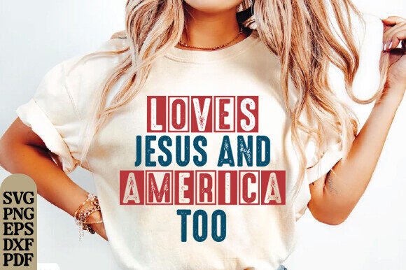 Loves Jesus and America Too Shirt Graphics Review
